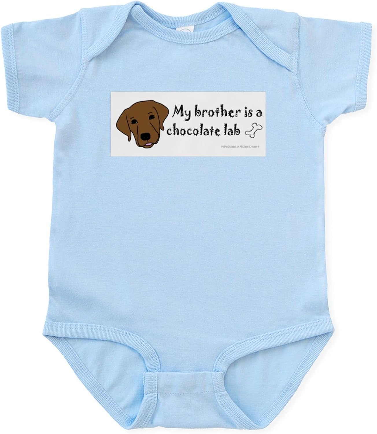CafePress Chocolate Lab Body Suit Cute Infant Bodysuit Baby Romper