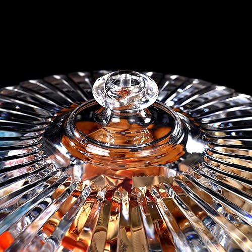 Miniatura 6 de Bandeja creativa de acrílico multifuncional para aperitivos con tapa, platos para servir frutas secas, nueces, dulces, frutas, 6 compartimentos