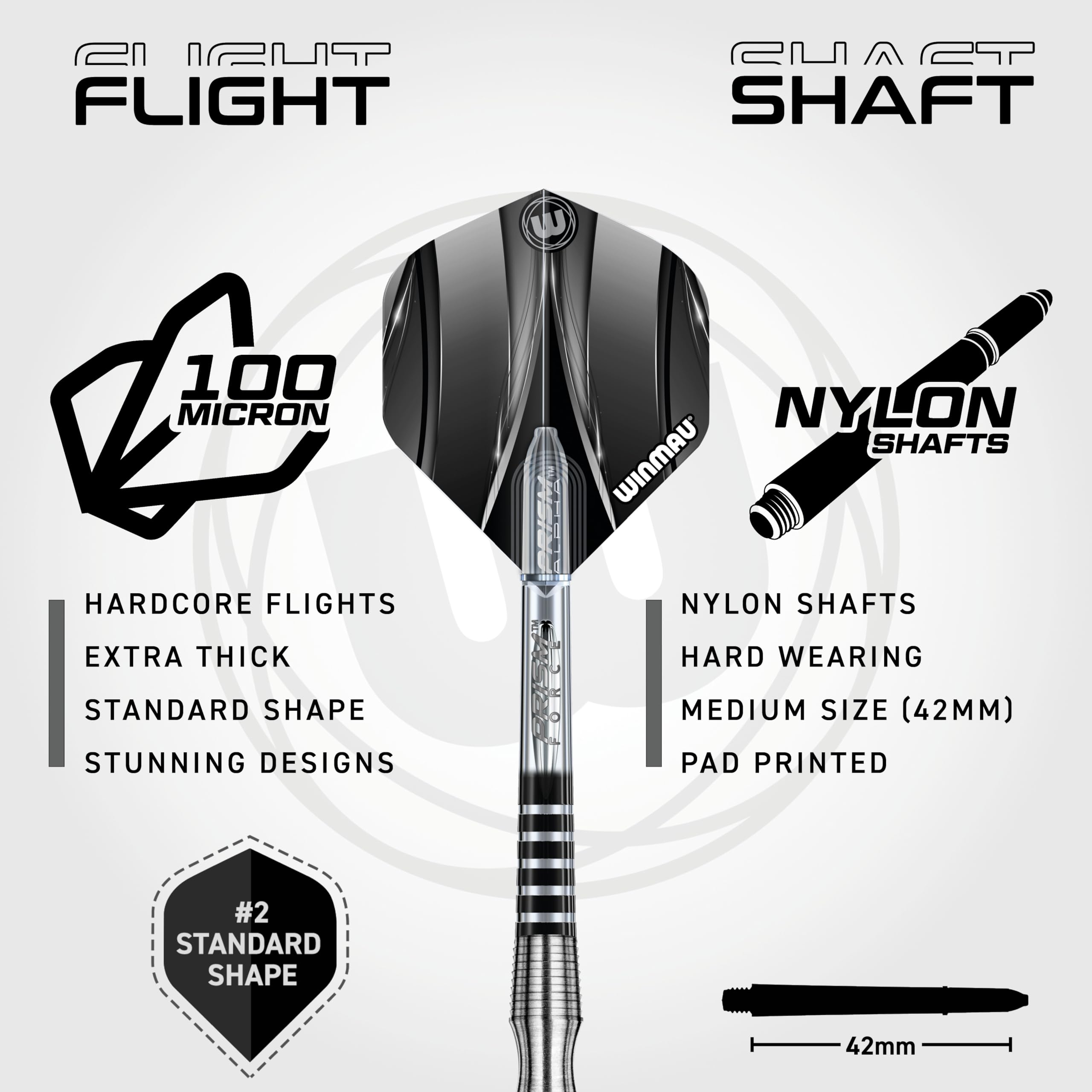 WINMAU Sniper V3 90% Freccette Steel Darts 25G.