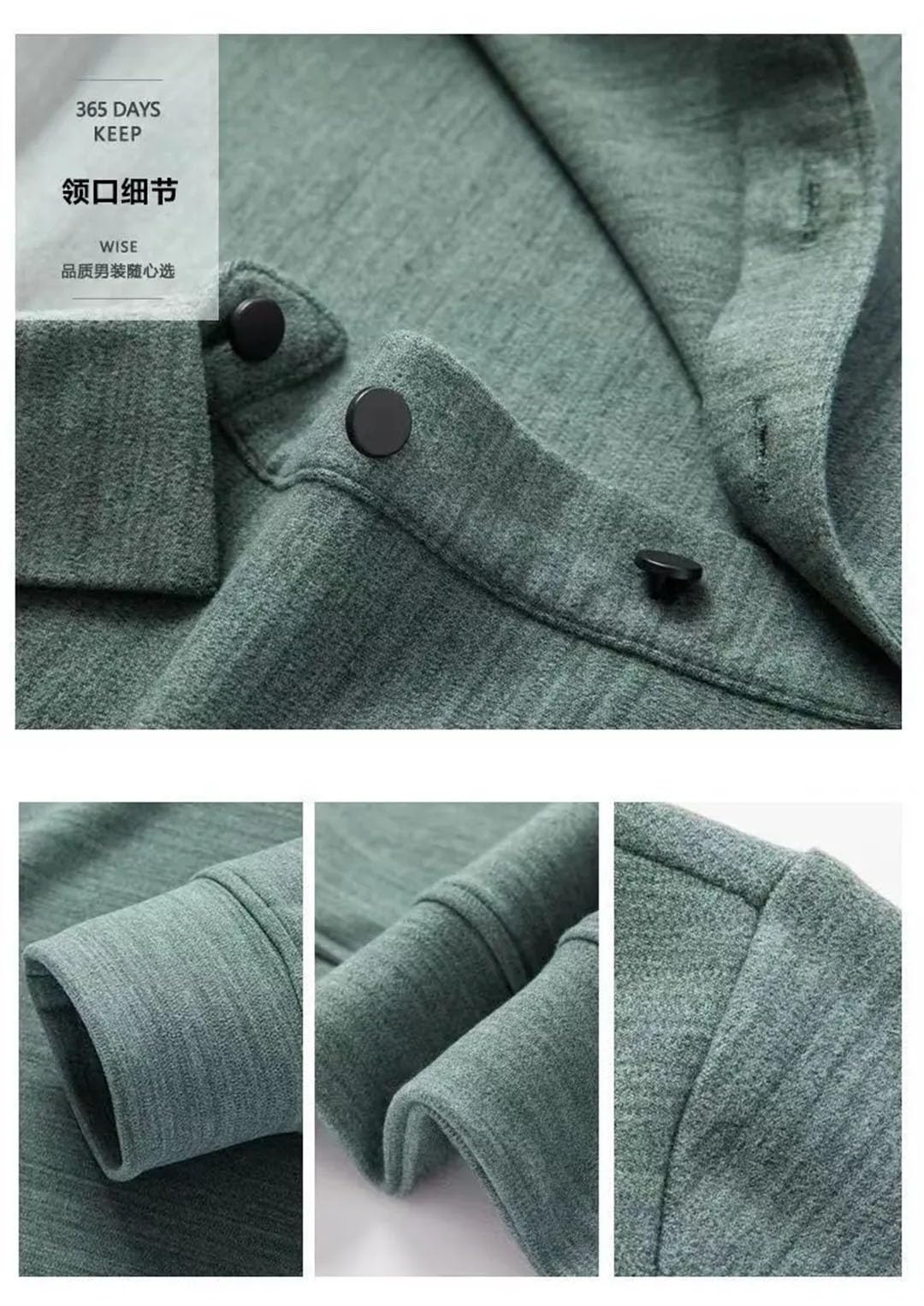 Camiseta de manga larga para hombre, cómoda y lisa, cuello tipo polo, para oficina de negocios