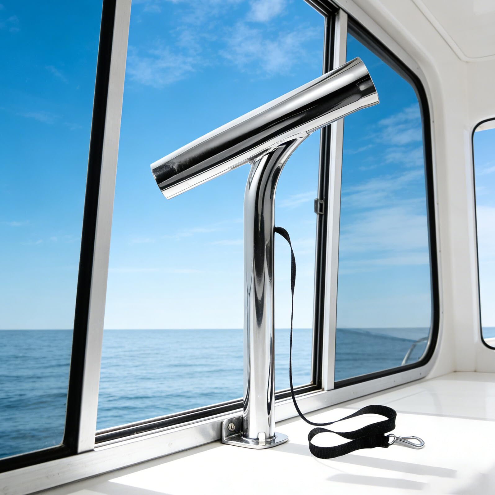Supporto Danni Barca per in da Canna Inox Pesca Acciaio ai Design Versatile Resistente Dimensioni 42x26x5,3cm Yacht e Kayak