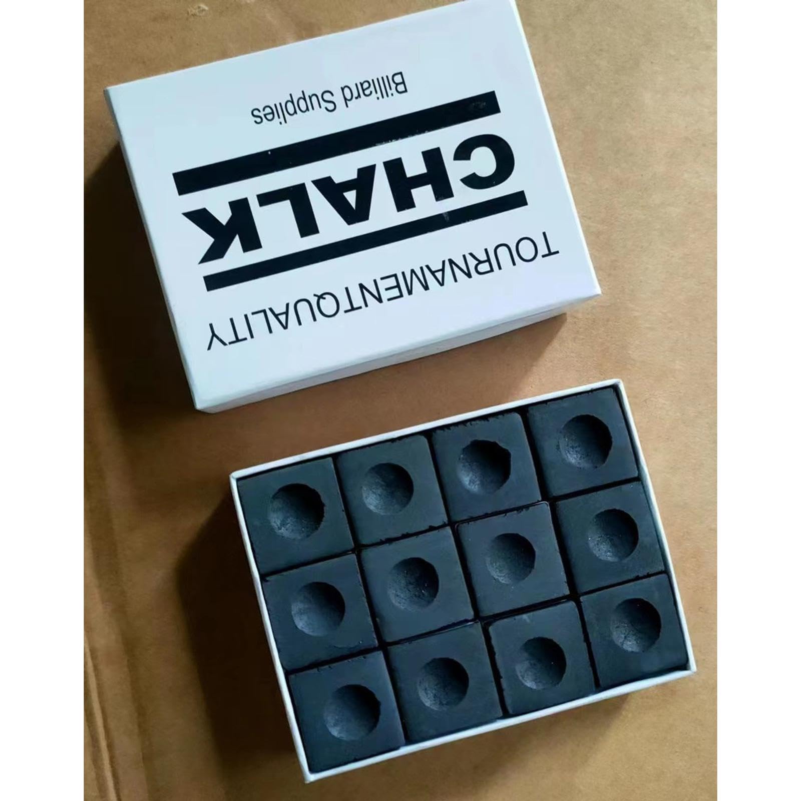 Oshhni 12 Uds Tiza para Taco de Billar Tizas de Billar Accesorios de Billar de Primera Calidad para Puntas de Taco de Billar para Uso en Torneos Bares Y Club