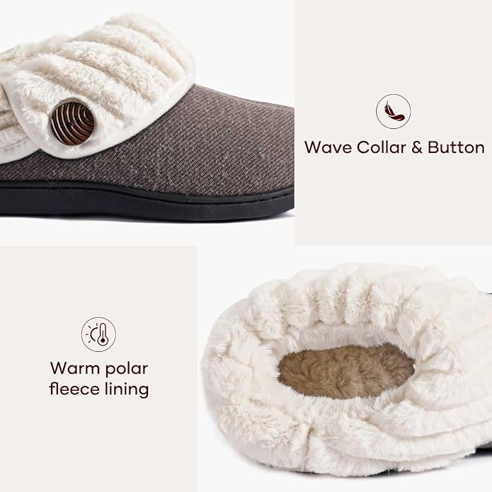 Wishcotton Pantuflas de Mujer de Lana con Espuma Viscoelástica miniatura 5