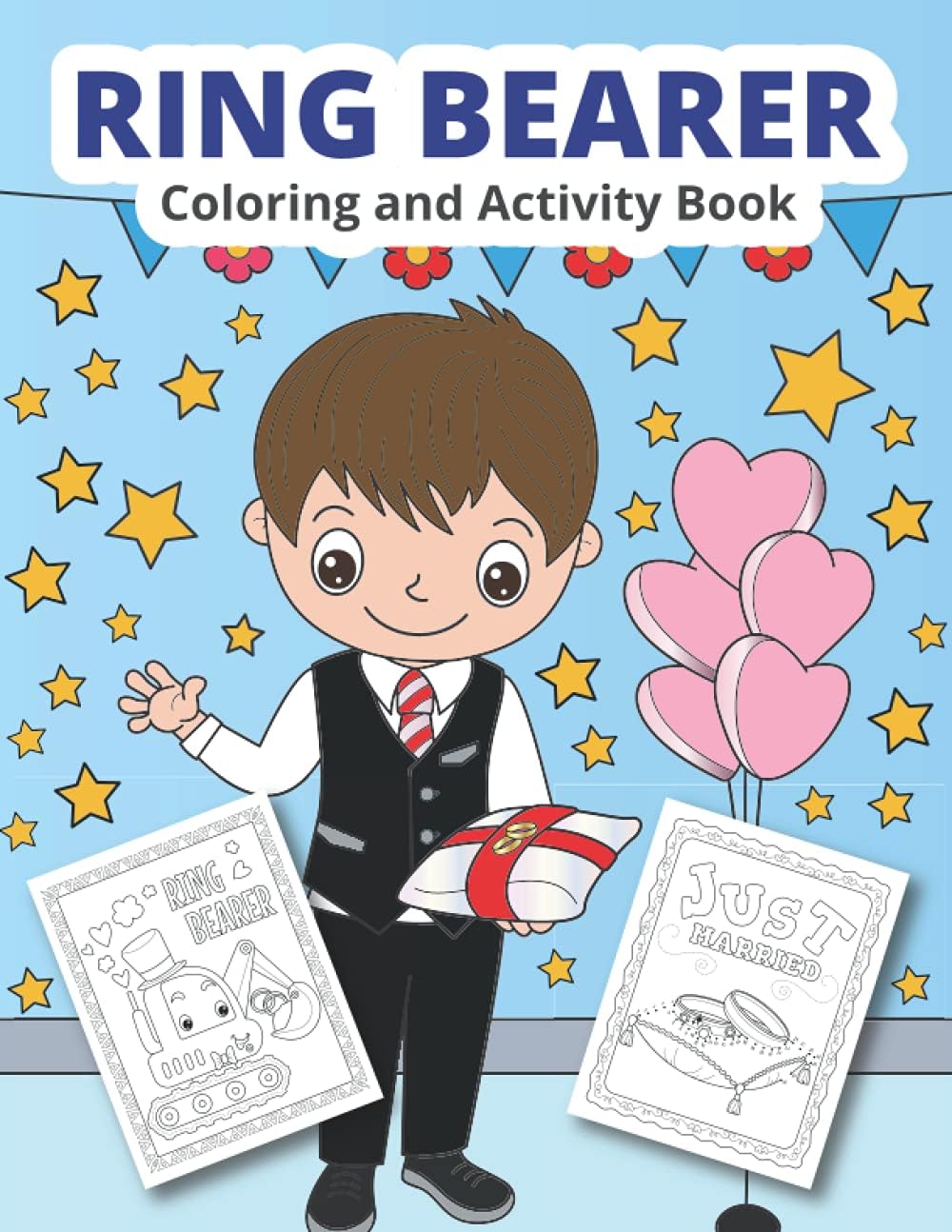 Ring Bearer Coloring and Activity Book: Wedding coloring and activity book for boys Paperback – May 8, 2021