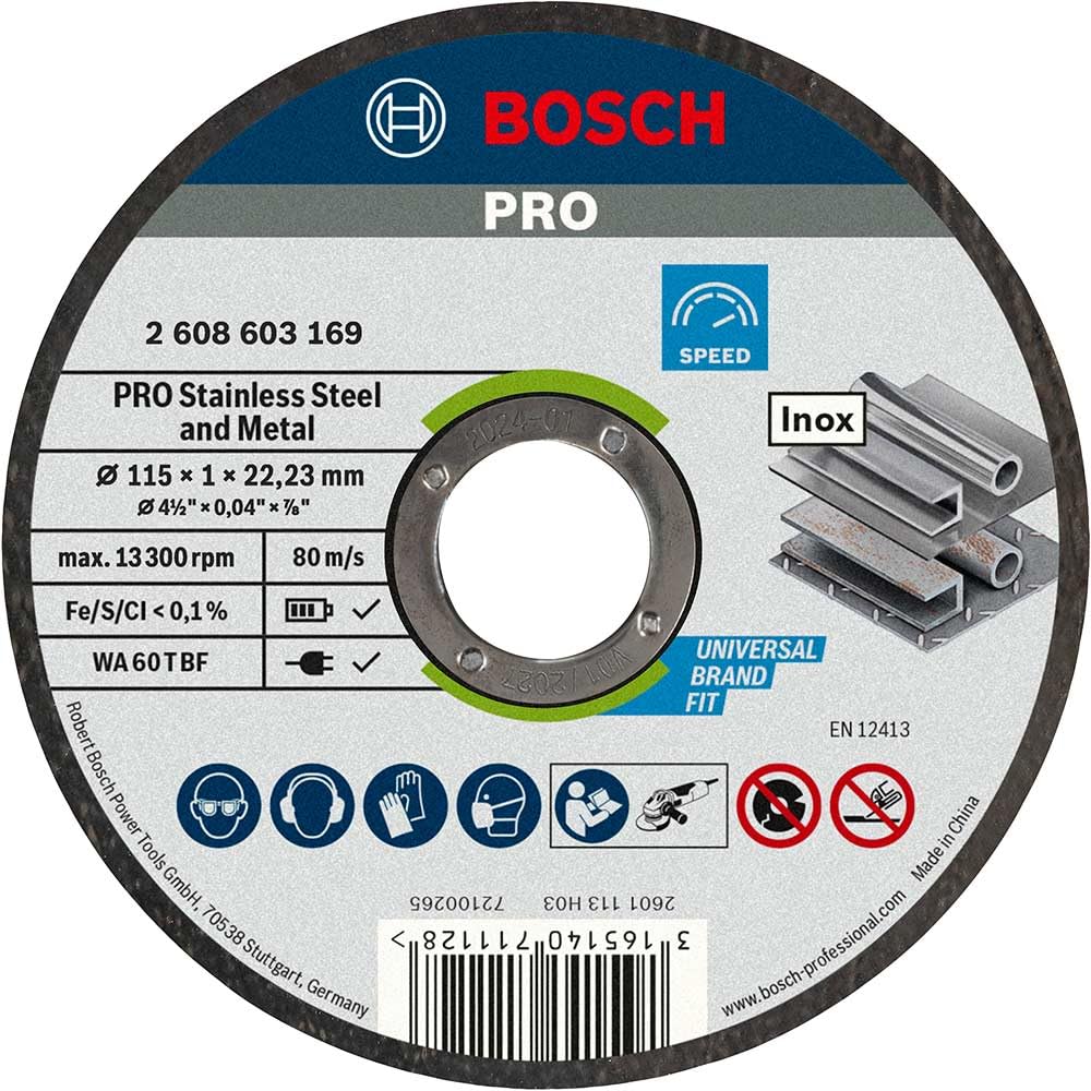 Bosch Professional Kesme Diski Düz Standart Inox Rapido için, 2608603254