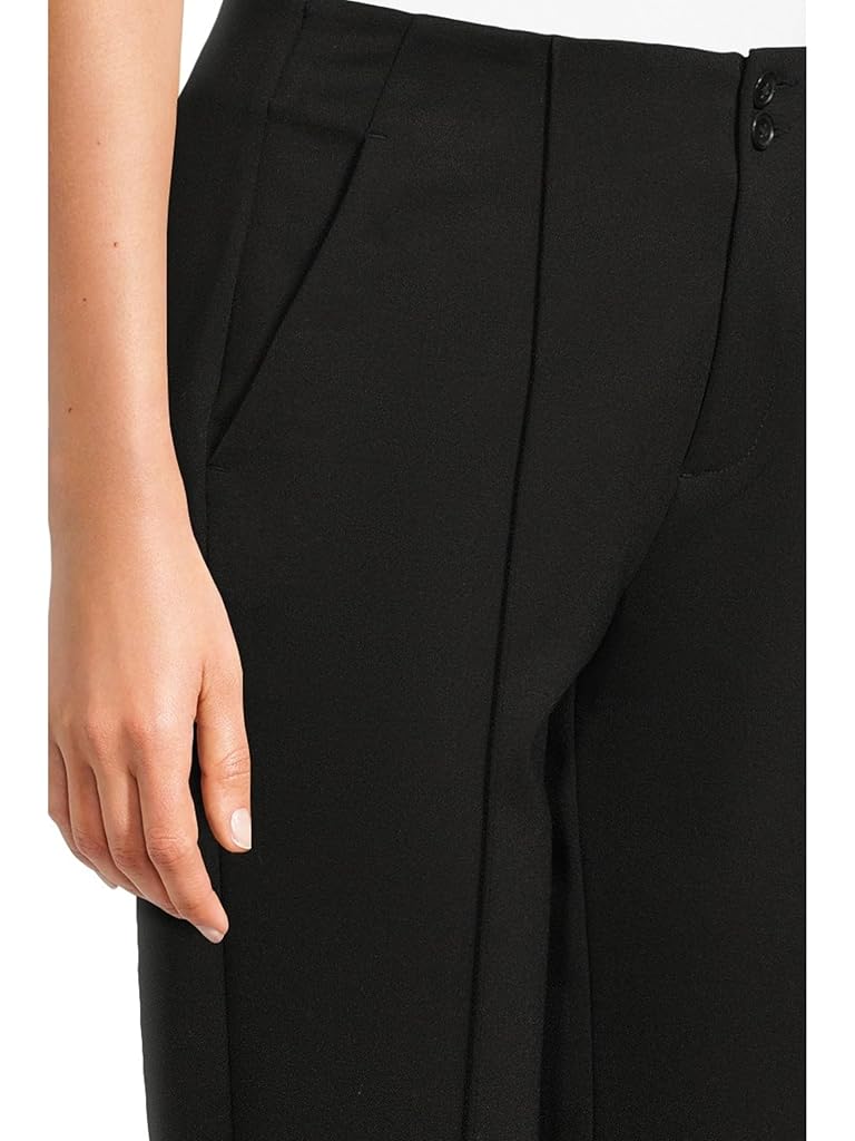 Black Liverpool Los Angeles Mid-Rise Double Button Trouser