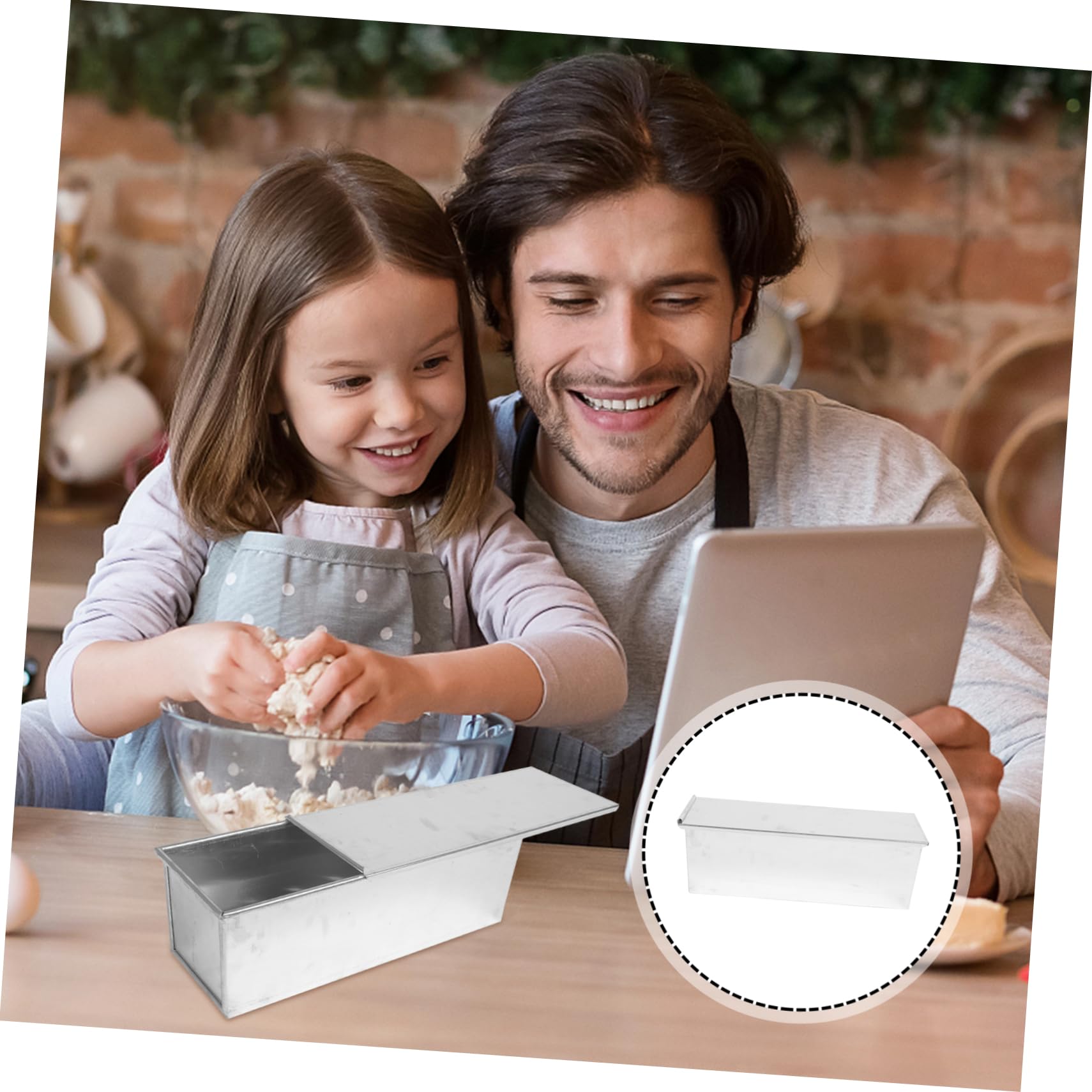 UKCOCO 1pièce Moule à Antiadhésif Avec Couvercle Pour Cuisson De Toast Et Gâteaux Pratique Pour Maison Et Boulangerie