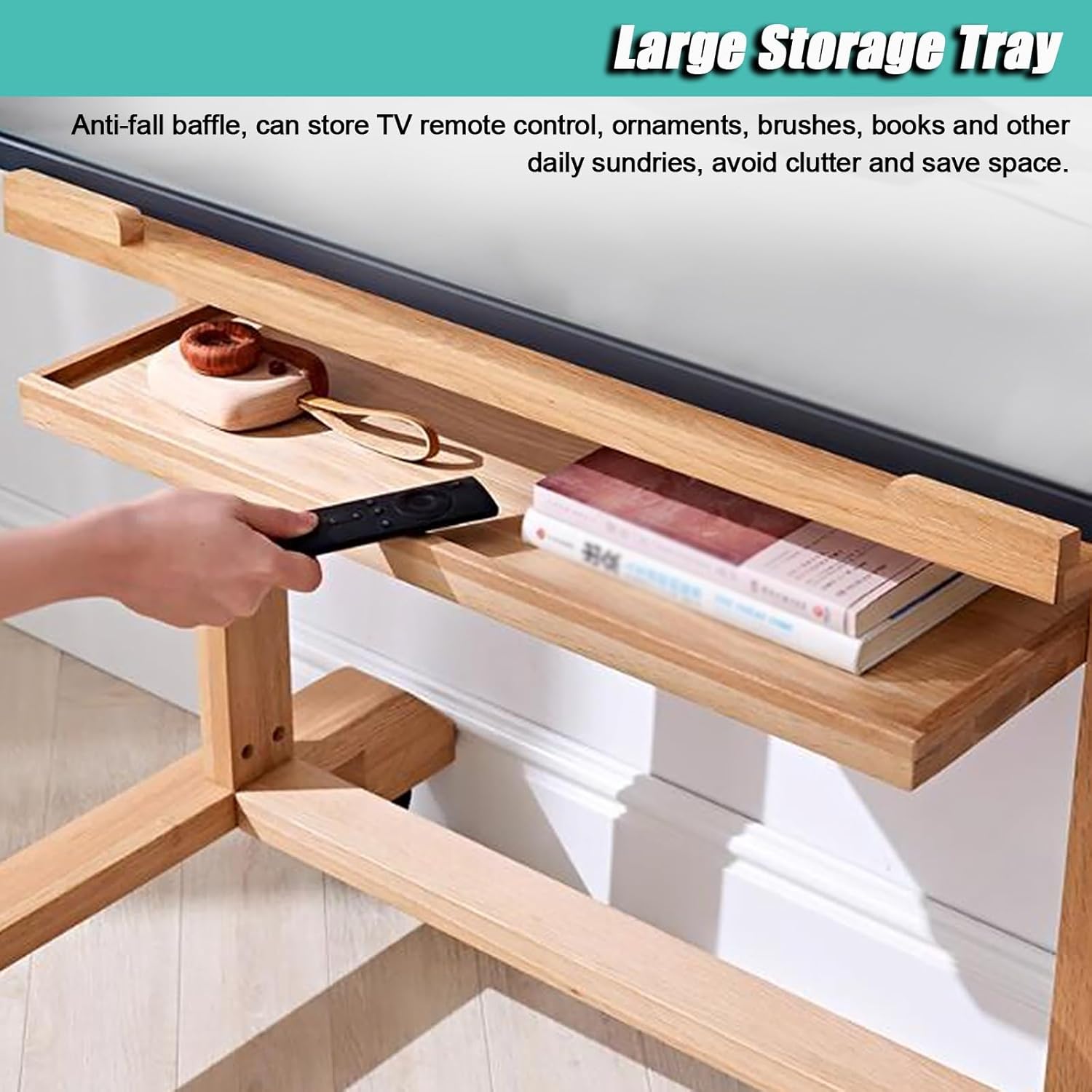 Rolling TV Stand Adjustable, Wood Mobile TV Cart Monitor Hanger - Portable Picture Board Display Rack with Storage Shelf, for Meeting Room/Office/Studio,Walnut Color 75.5x62x150cm