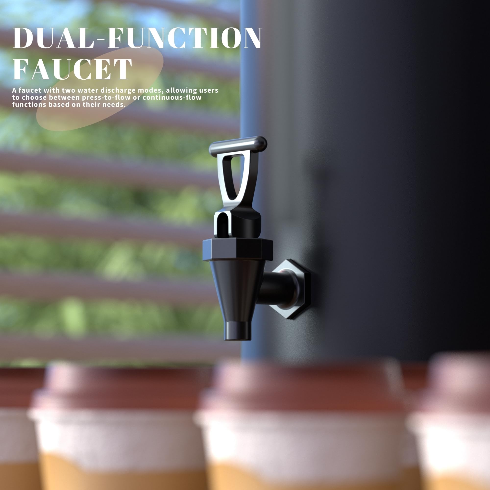 Dispensador térmico de bebidas frías y calientes para té caliente, café, leche fría, agua, jugo, acero inoxidable