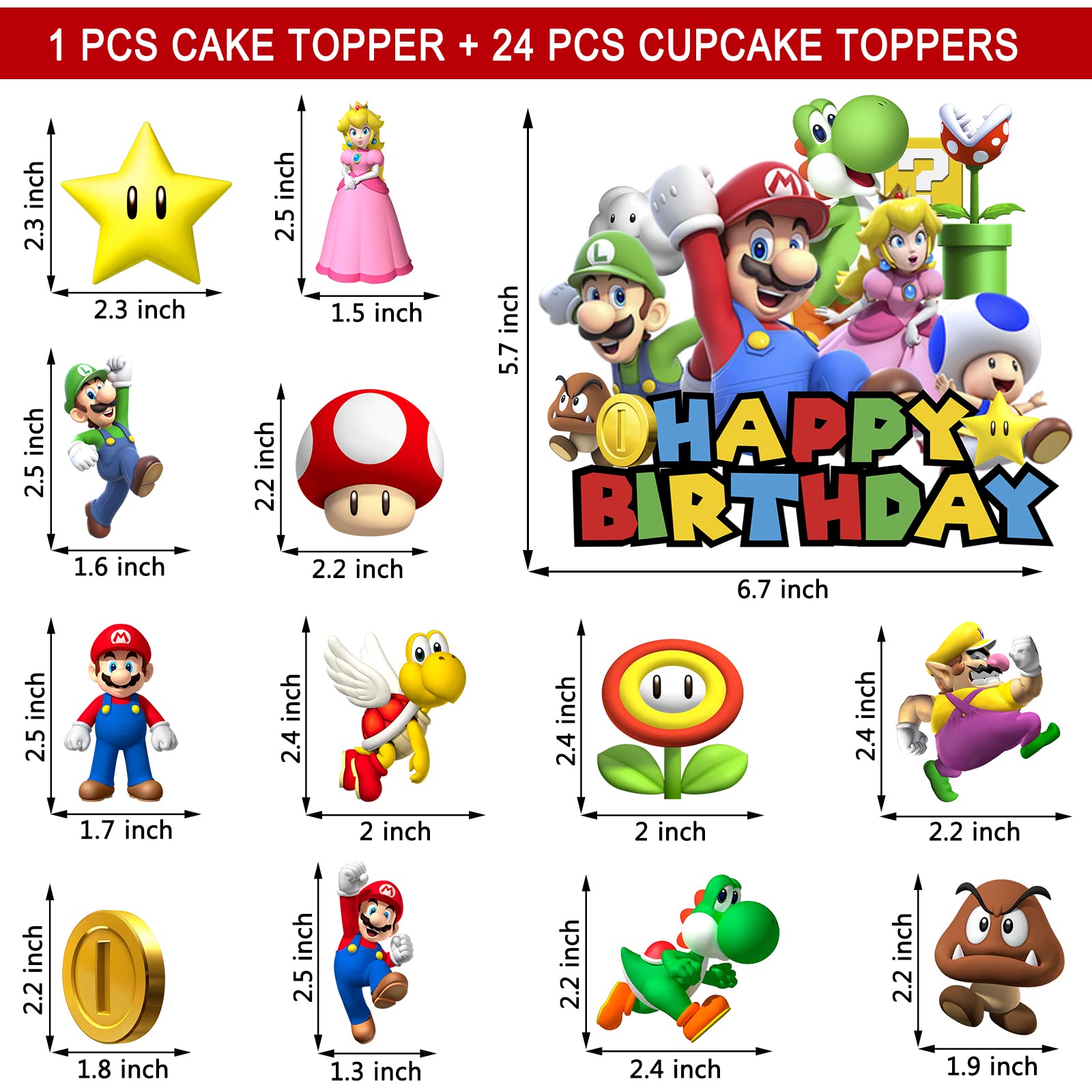 mario-birthday-party-supplies-25pcs-cake-cupcake-toppers-decorations-for-mario-party-supplies-decor-amazon-co-uk-home-kitchen for Free Printable Mario Cupcake Toppers Mario Birthday Party Supplies, 25PCS Cake Cupcake Toppers Decorations for Mario Party Supplies Decor : Amazon.co.uk: Home & Kitchen for Free Printable Mario Cupcake Toppers