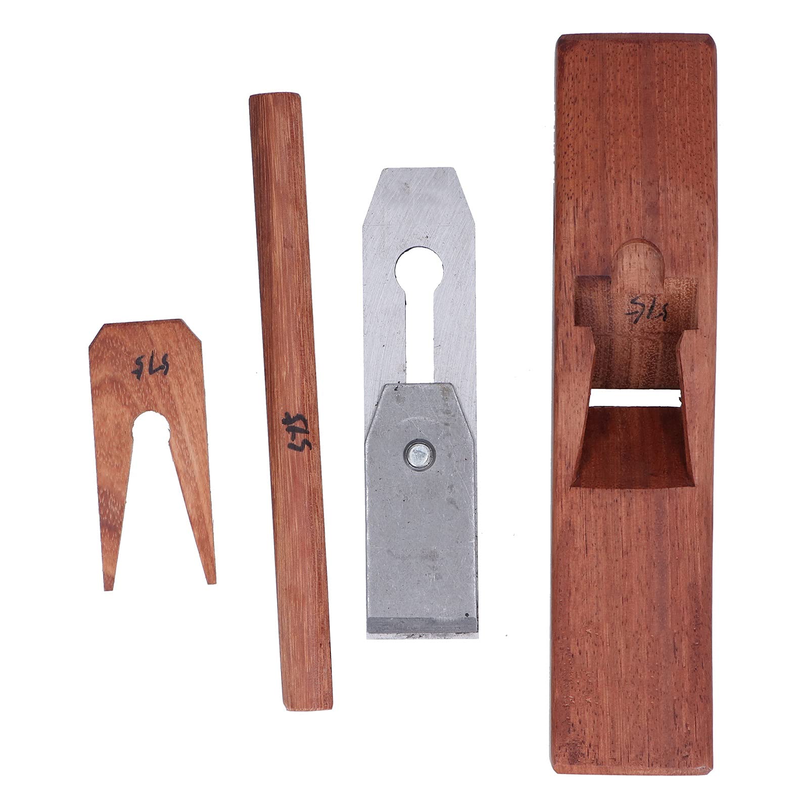 Plano de carpintería, cepillo manual, herramienta de carpintero de madera para cepillar madera, teca, acero al manganeso (280)