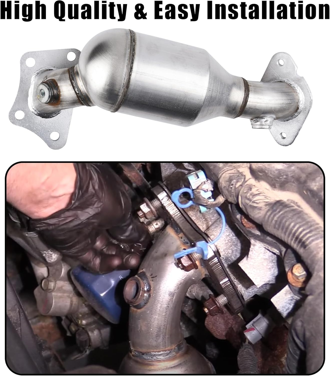 FCE048 Front Left Catalytic Converter Compatible with Cadillac XTS Chevy Impala 2014-2019 3.6L Engine, Direct Fit Driver Side Manifold Catalytic Converter, Repalce OEM# 674-048