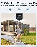 Vista 3 de REOLINK TrackMix+Panel Solar, cámaras de seguridad solar 4K para exteriores con seguimiento automático, panorámica de 360°, zoom híbrido 8X, visión