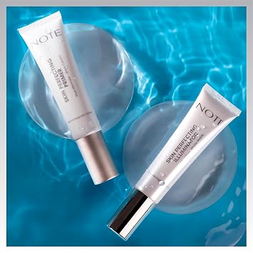 NOTE Skin Perfecting Illuminator Primer for Face Before Makeup - Makeup Primer with Argan Oil and Vitamin E for Hydrated Glow - 1.2 oz