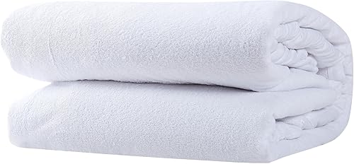 Miniatura 2 de London Fog Protector de colchón de 1 pieza de algodón blanco hipoalergénico de alta calidad, básico, 80% algodón20% poliéster, para hombres y