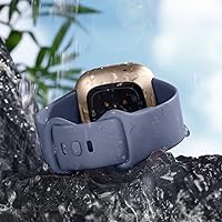 Vista 4 de Getino Compatible con Fitbit Sense 2/Sense Bands/Versa 4/Versa 3 bandas para mujeres y hombres, accesorios deportivos de silicona, banda para Fitbit