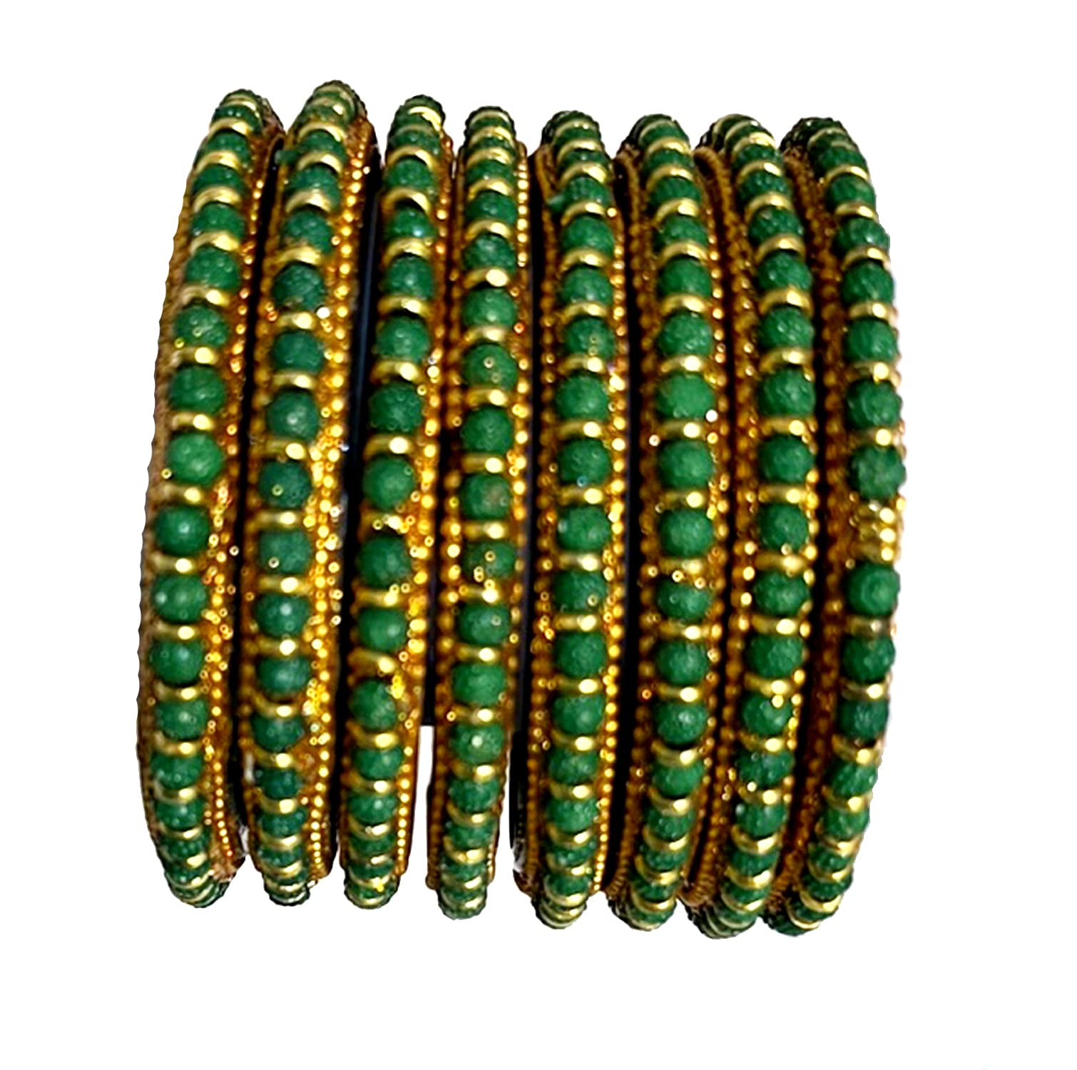 SHUBHLAXMI Shublaxmi glass kada set green colour fancy boond kada set for women & girls (pack of 8) (B0BXDPTSLT) Amazon Price History, Amazon Price Tracker