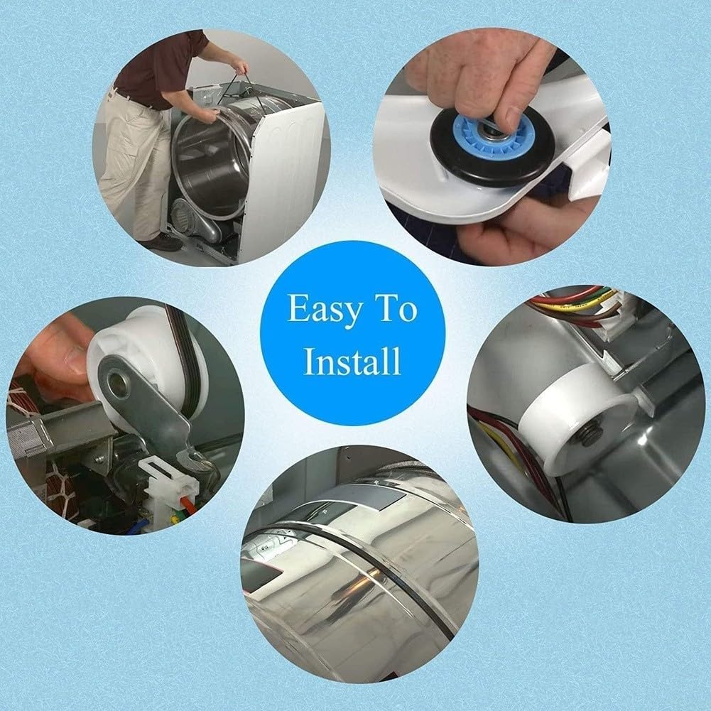 4Er-Set Trocknerrollen für ersatzteile Für For für samsung Dc97-16782A Aus Abs Und Metall, For für samsung Wäschetrocknern, Für Hauswäsche Und Waschküche