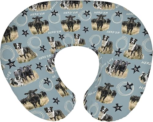 Fundas de almohada de lactancia para niños y niñas, ganadero, ganadero, fundas de almohada para lactancia materna, almohadas de vaquero, vaca