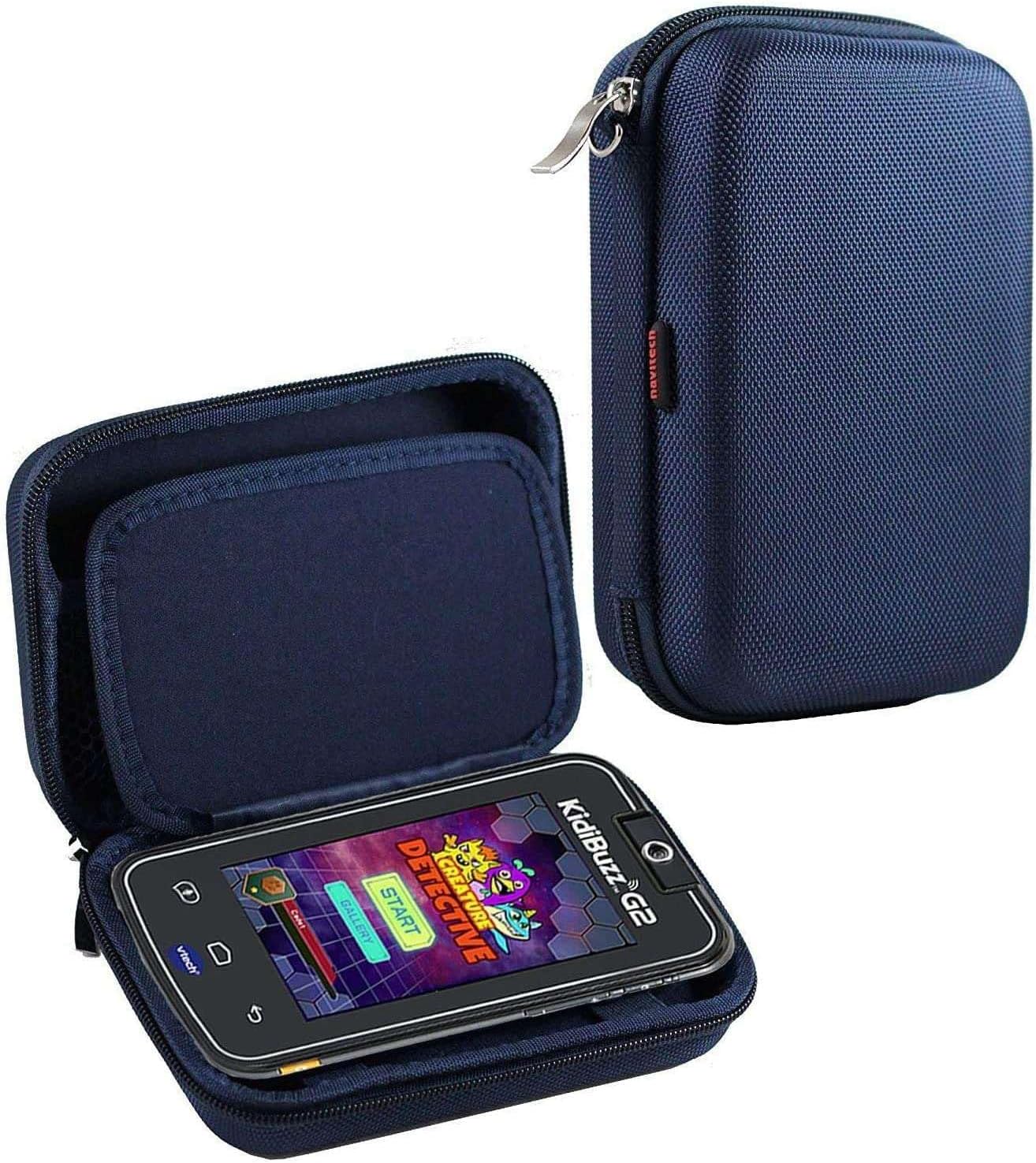 Navitech Blue Travel Hard Case Compatible with VTech Swipe & Discover Phone