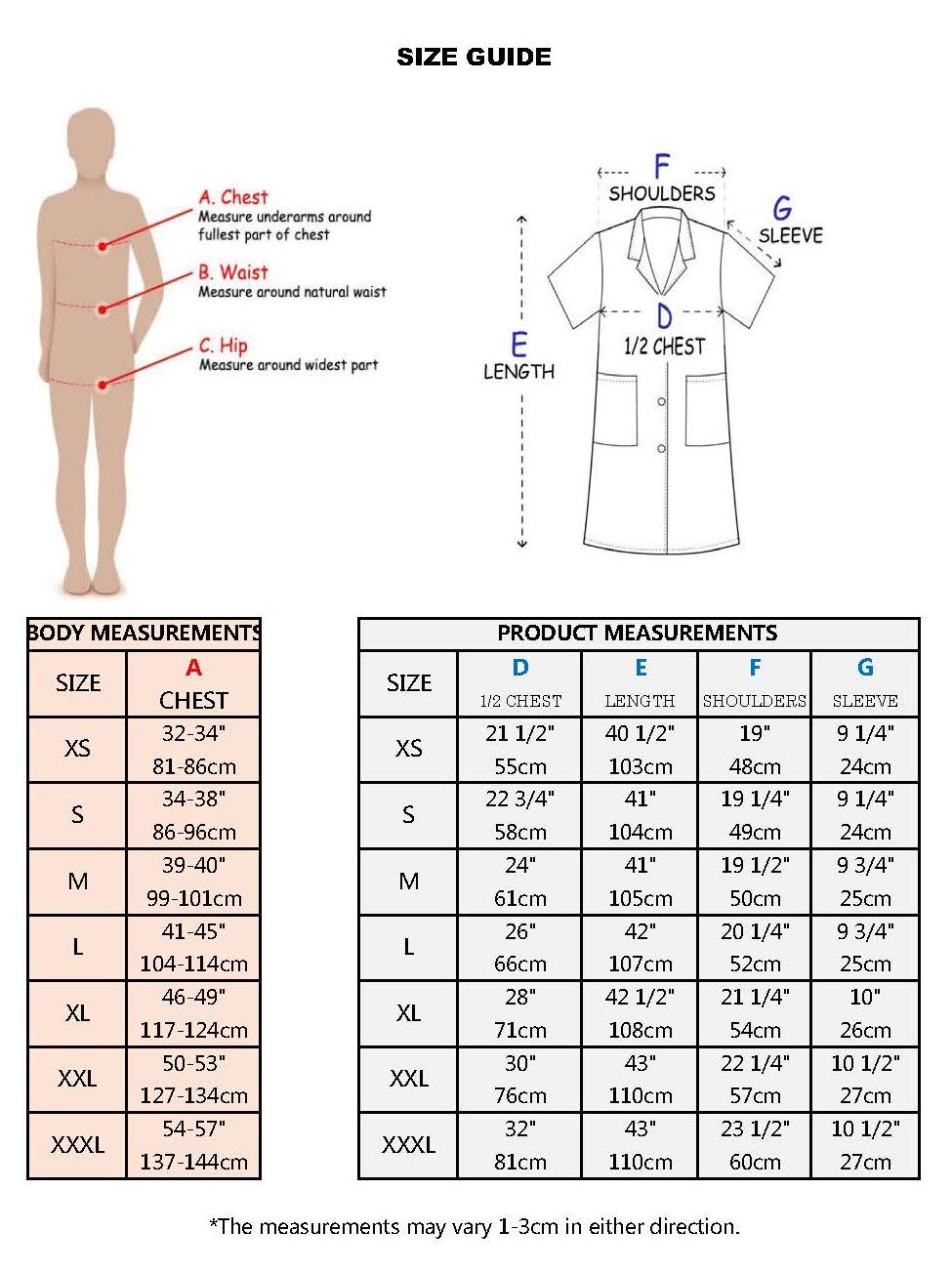 Personalizado Personalizable Bordado Mangas Cortas Bata de Laboratorio, Abrigo para Hombres