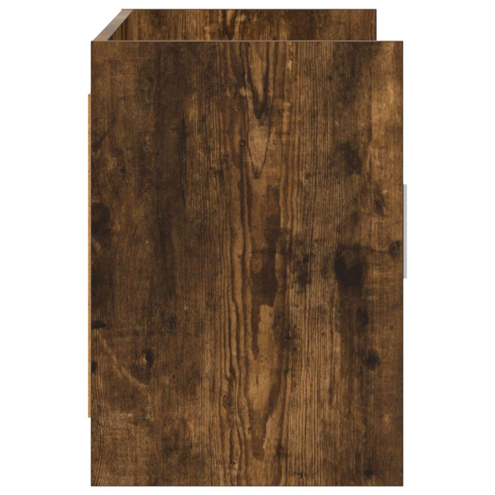 Mobile TV 102x33x47 cm Rovere Fumo Legno Ingegnerizzato | Mobiletto basso con 2 ante e 2 ripiani per soggiorno, ideale per organizzare decoder e console da gioco.