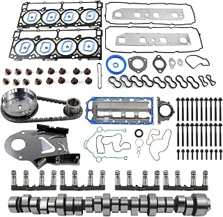MDS 5.7 HEMI Lifters Camshaft Kit Head Gasket Timing Chain Kit Replacement for Dodge Ram 1500 V8 5.7L 2006 2007 2008 Part# 53022064AA 53021726AD 53021726AE