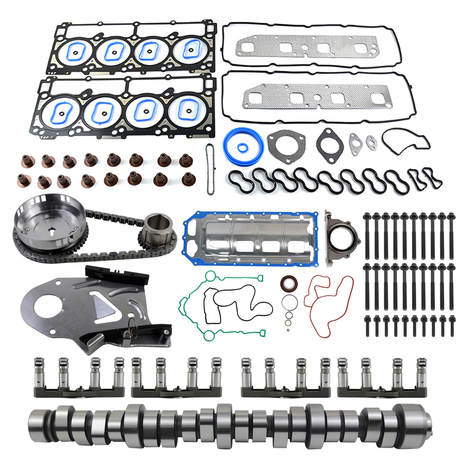 GELUOXI MDS 5.7 HEMI Lifters Camshaft Kit Head Gasket Timing Chain