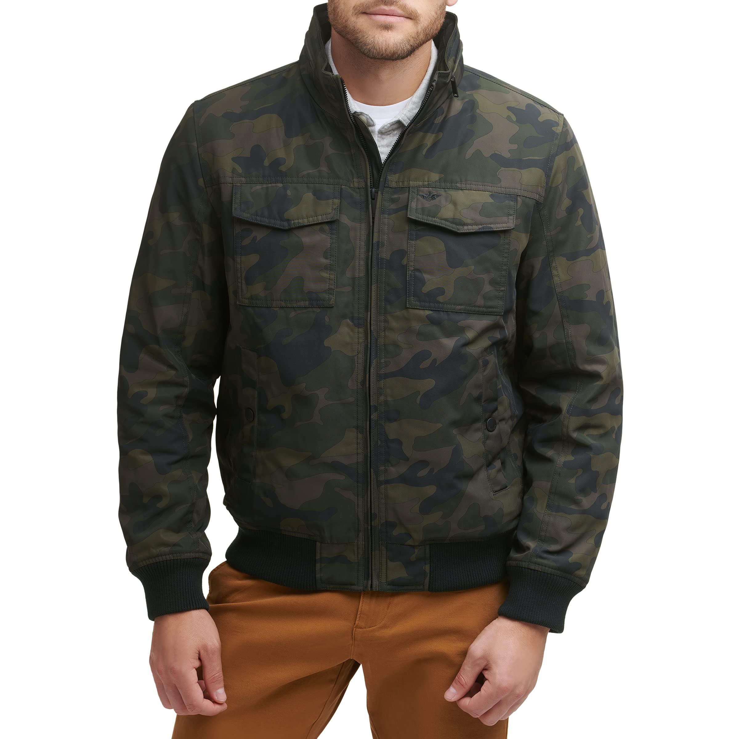 Dockersmens Stevie Flight Bomber Jacket Coat