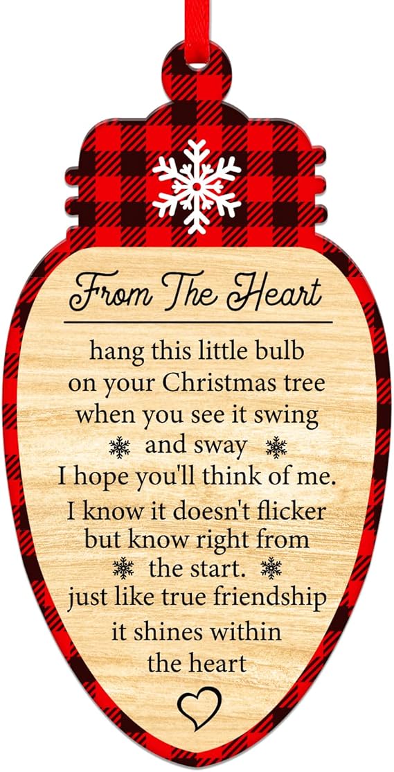 SICOHOME 2023 Friend Christmas Ornaments Friendship Gift