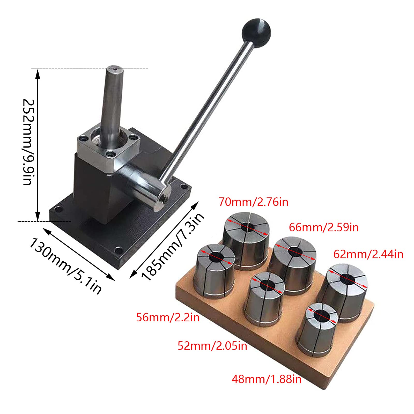 Bangle Bracelet Enlarger Stretcher Expander Make Tool-Bangle Bracelet Stretcher Enlarger Machine Jewelry Expander Equipment with 6 Round Dies