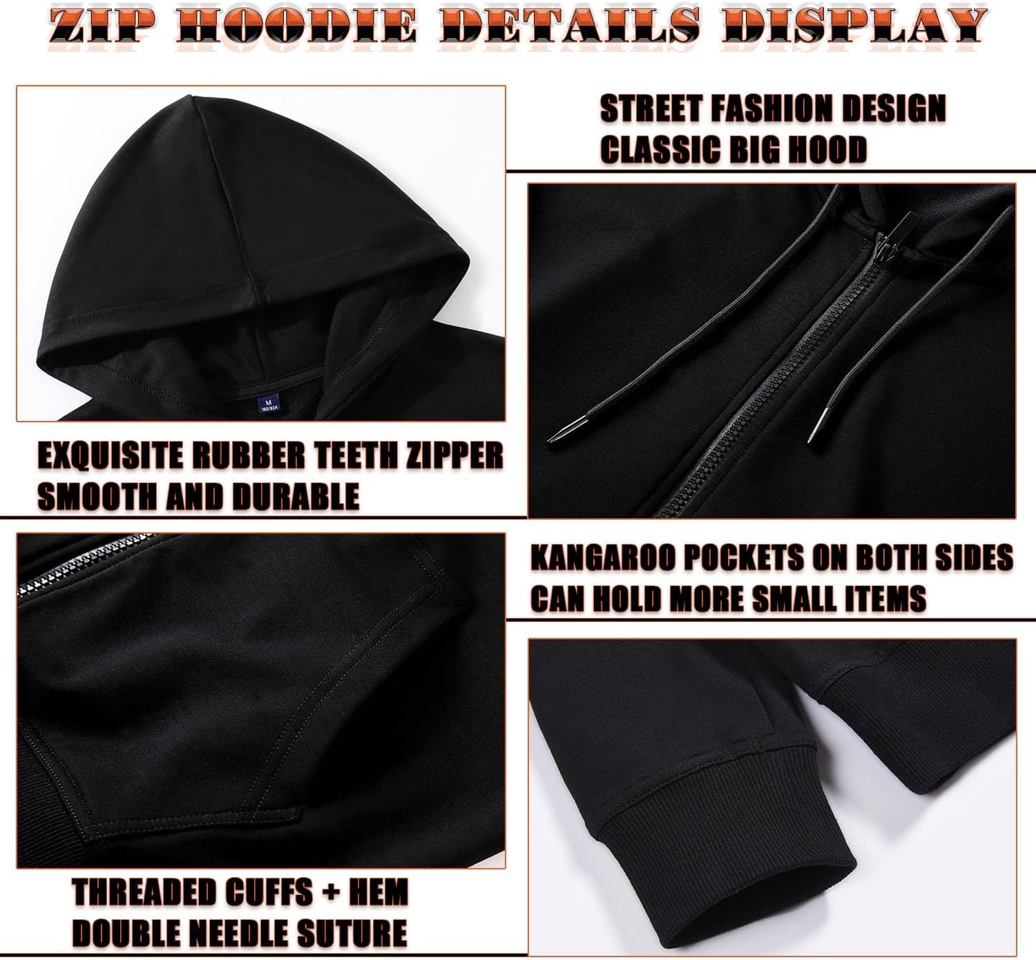 Viking Warriors Men's Full Zip Hoodies Norse Mythology Tattoo Casual Long Sleeve Sweatshirt Harajuku Jacket Gifts for Men