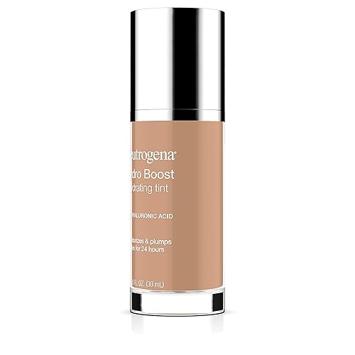 Miniatura 9 de Neutrogena Hydro Boost Tinte hidratante con ácido hialurónico, fórmula ligera de gel de agua, maquillaje de base líquida hidratante, sin aceite y no