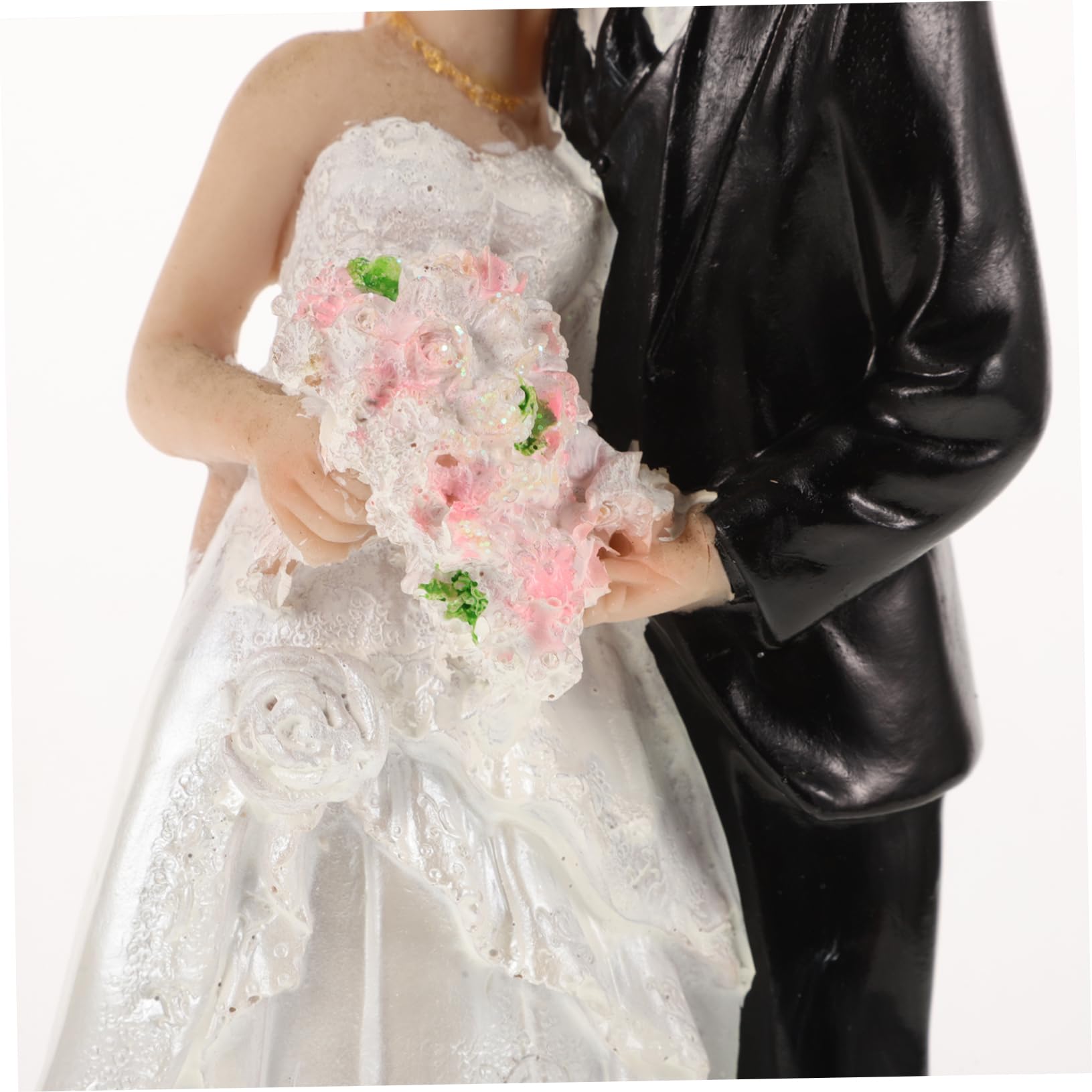 Mr und Mrs Hochzeit Tortenfigur für Brautpaar aus Harz Hochzeitstortendekoration und Tischdekoration für Kuchen Multifunktionale Paarfigur mit Langlebigem Design