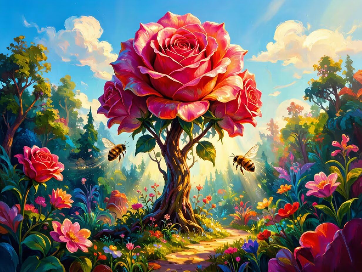 5D Diamond Painting Flor Diamond Painting Adultos 100x70cm 3-5FN00