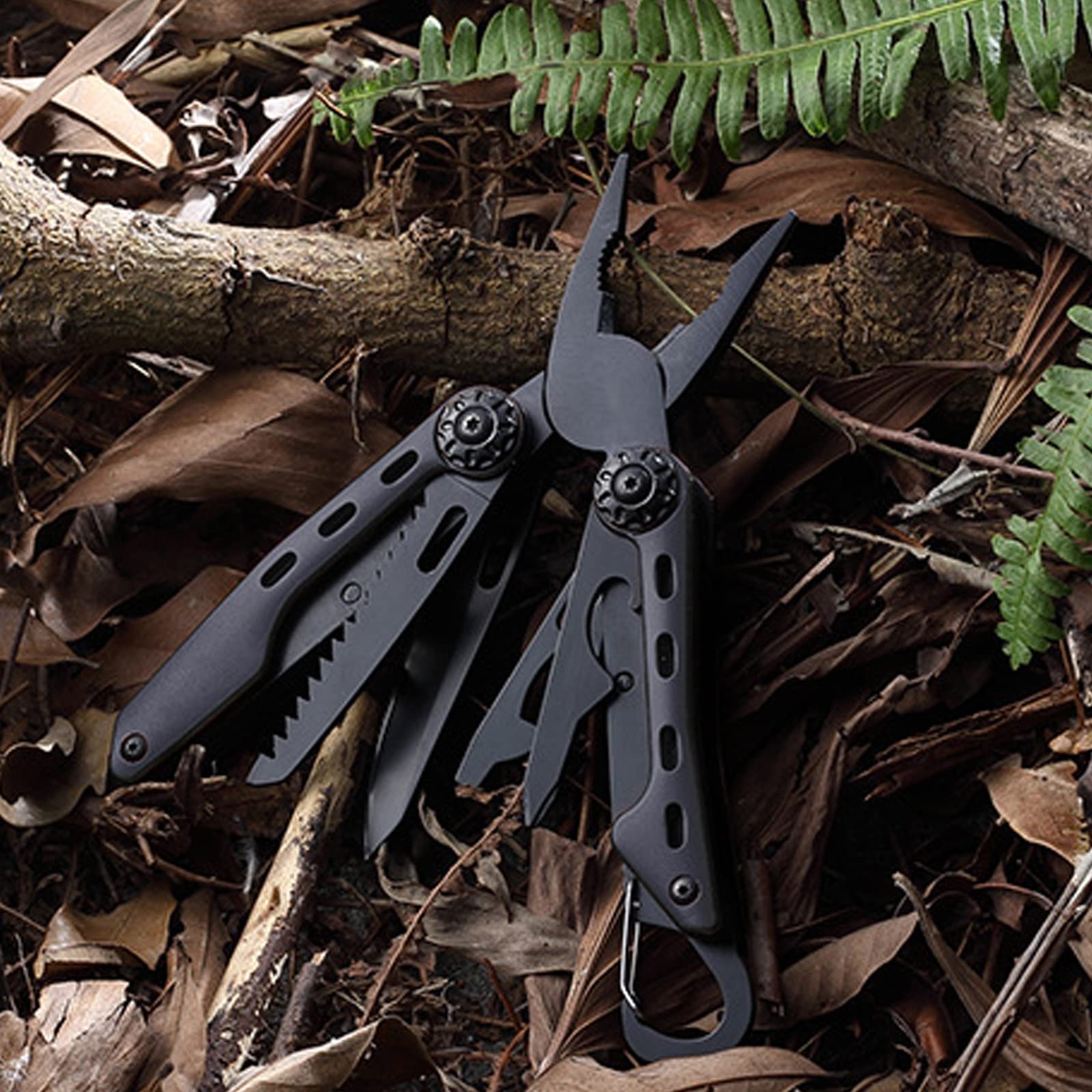 11 En 1 Multitools Multifonction Outil En Acier Inoxydable Couteau Pliant Pince Avec Sac En Tissu Oxford Pour Extérieur,Survie,Camping, Randonnée,Réparation Simple