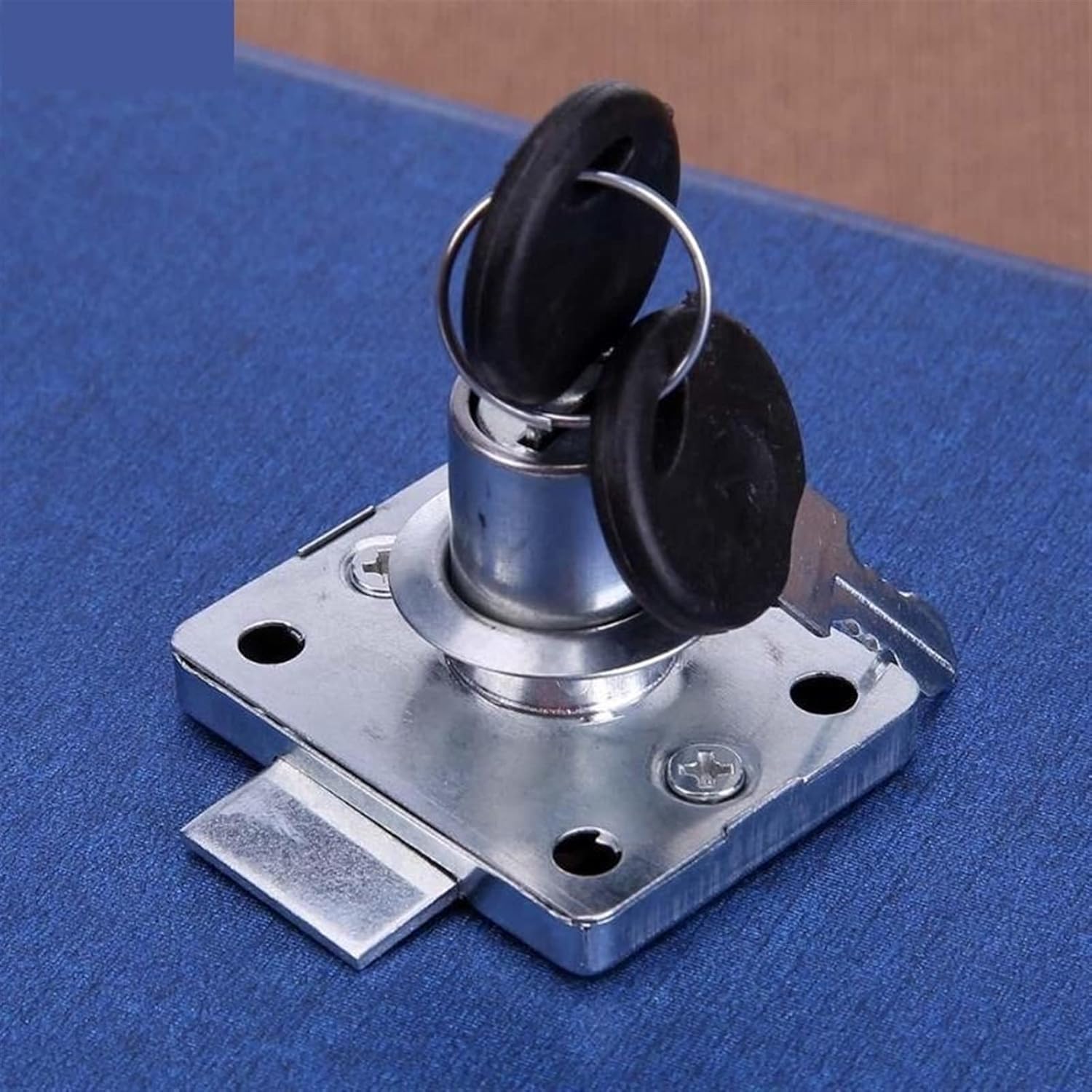Desk Drawer Lock Wardrobe Locks Cabinet Locks Furniture Cam Locks Cold Rolled Steel Zinc Alloy Cabinet Locker with 2 Key 1Pcs