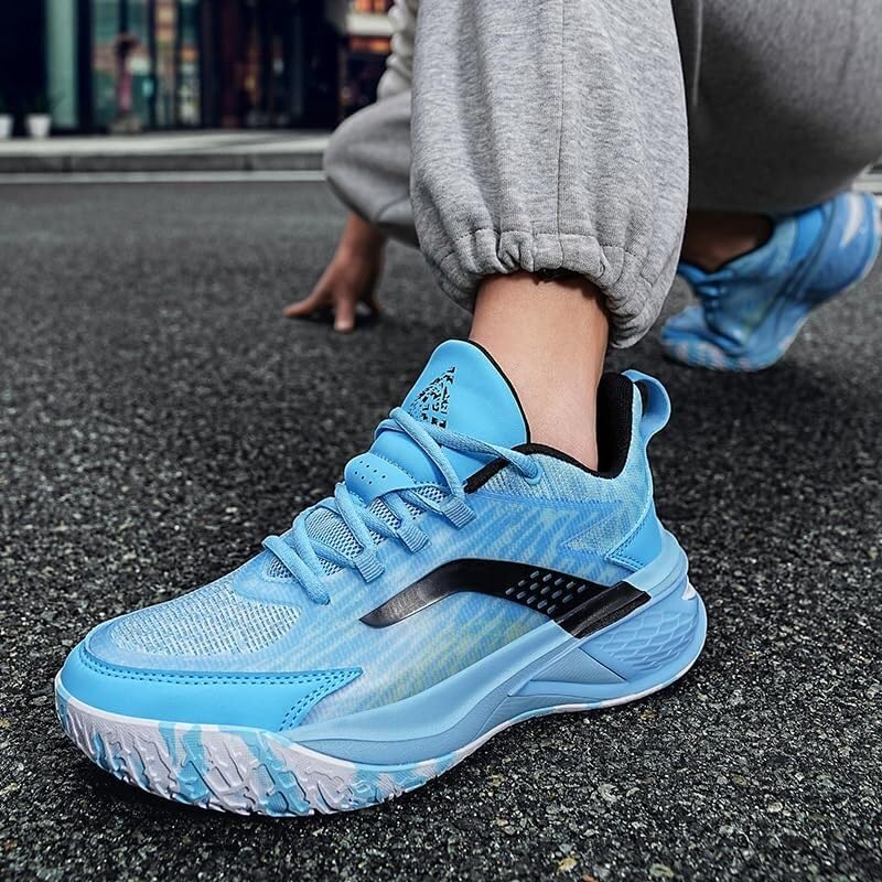 Zapatillas de baloncesto para hombre cómodas y resistentes al desgaste 7