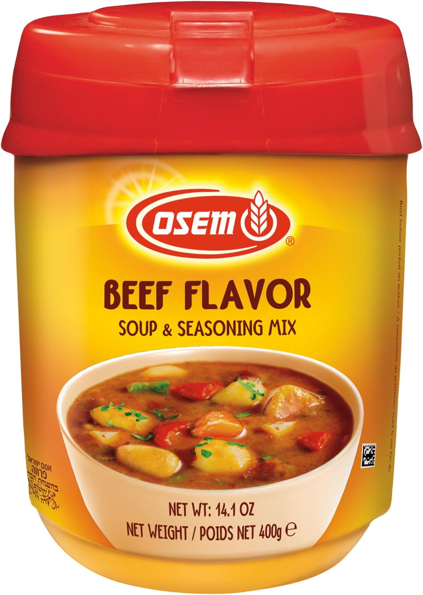 Beef Flavored Soup & Seasoning Mix - Powder Broth Base, Perfect for Soups, Sauces, Stews, Rice, Gravy, and More, Rich Savory Flavor Enhancer for Cooking - 14.1oz (Pack of 1)