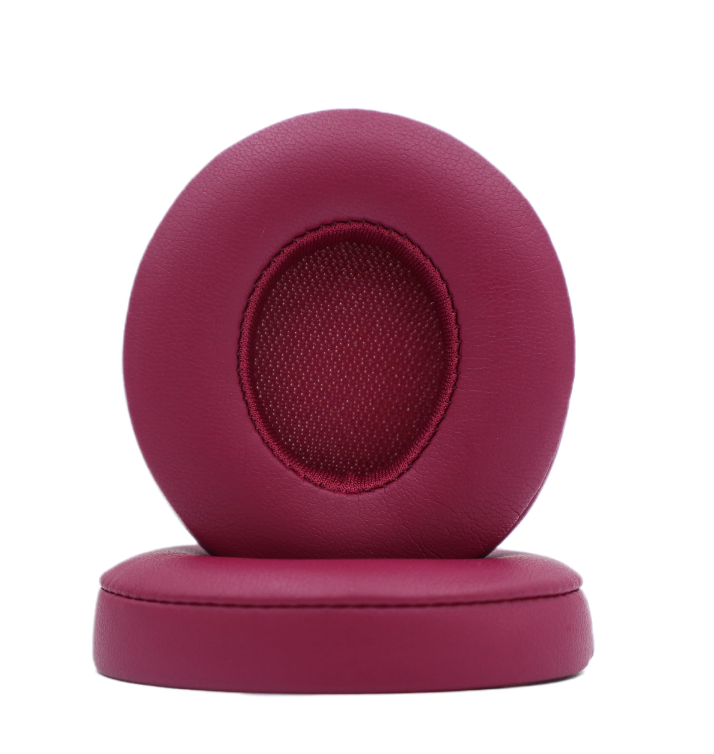 Replacement Ear Pads Compatible with Beats Solo3.0/Solo2.0 Wired Wireless Earphone Pads Soft Comfort Protein Leather Memory Foam Ear Pads (Dark Brick