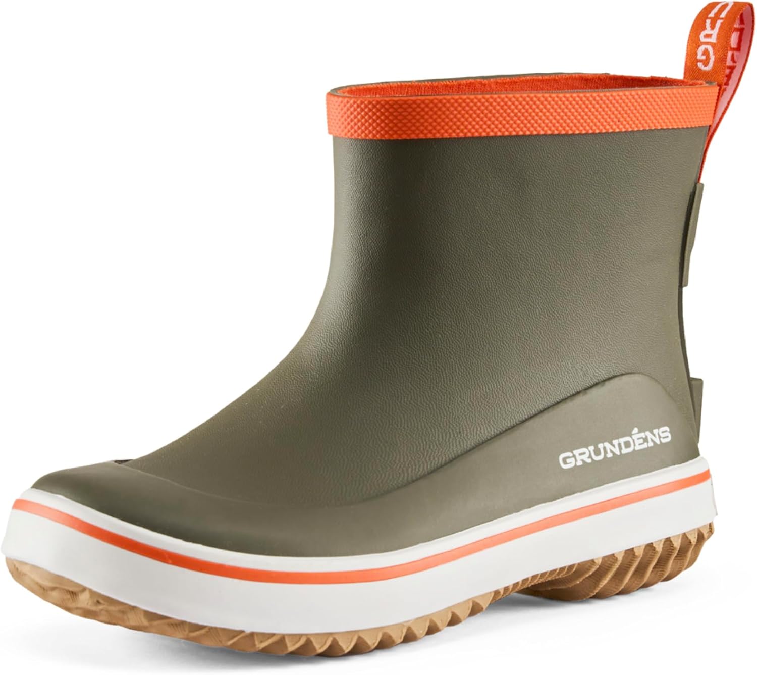Grundens Kid's Guppy Rain Boots - Lightweight Rubber Waterproof Kids and Toddlers Shoes, Easy-On Loop, Girls Rain Boots and Boys Rain Boots