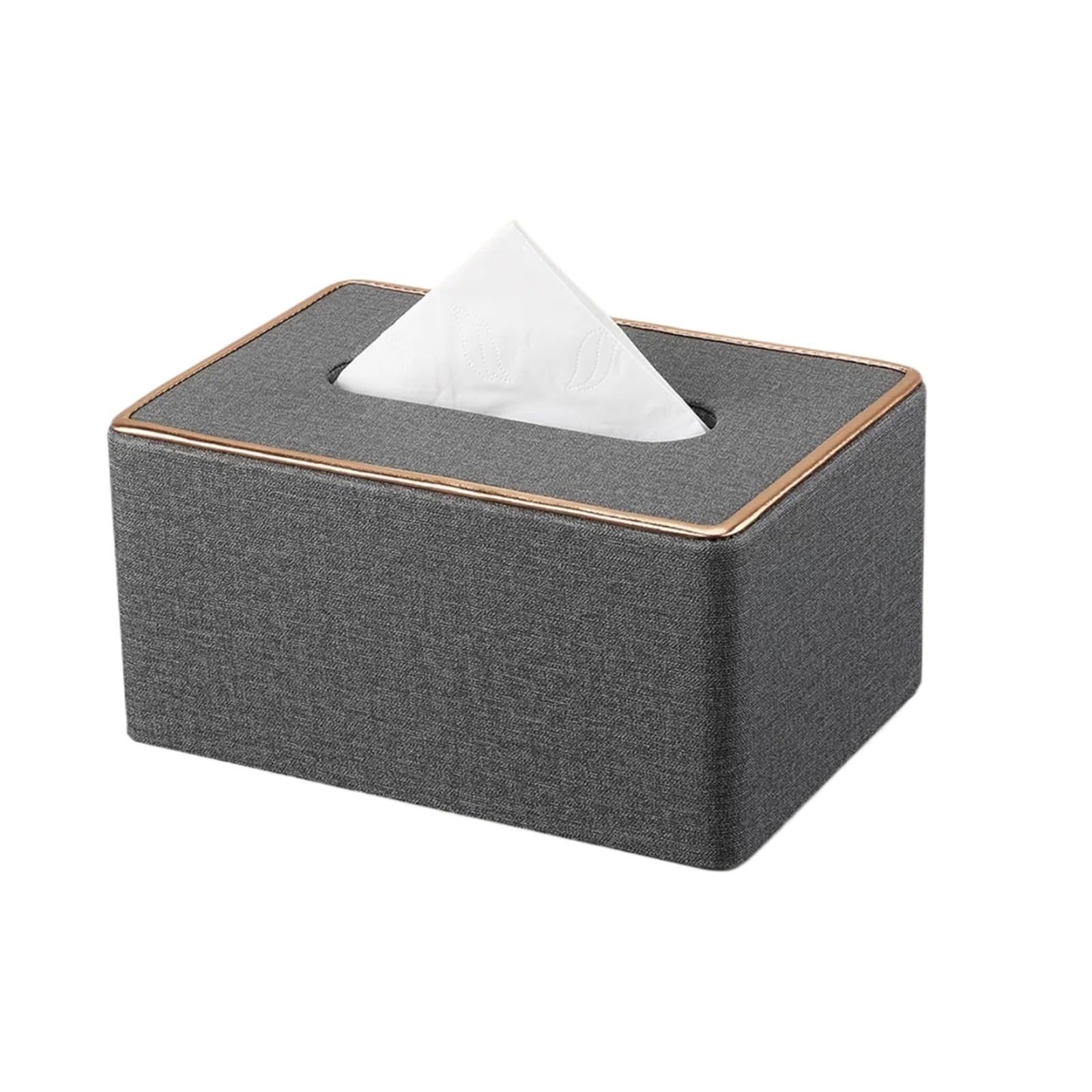 Tissue Case Leather Rectangular Napkin Facial Tissues Holder Dispenser Home Office Car Tissue Box Cover Tissue Dispenser(Small)
