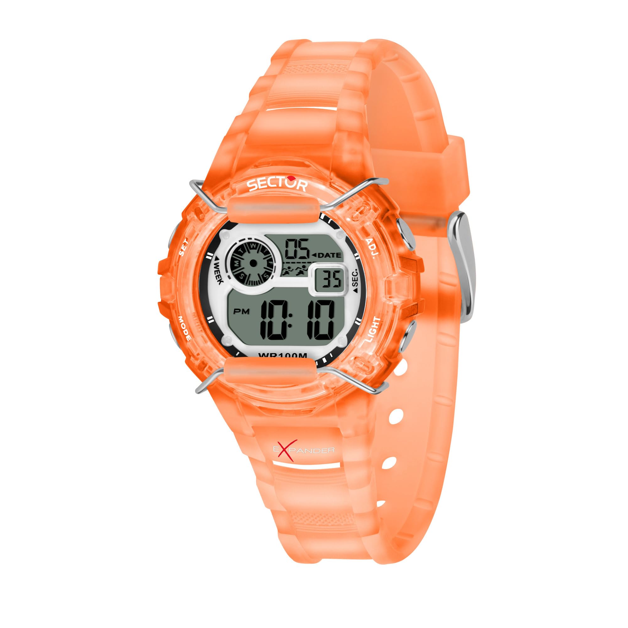 Sector No Limits Orologio unisex, Collezione EX-​05, movimento al quarzo, digitale, in policarbonato e poliuretano - R3251526002