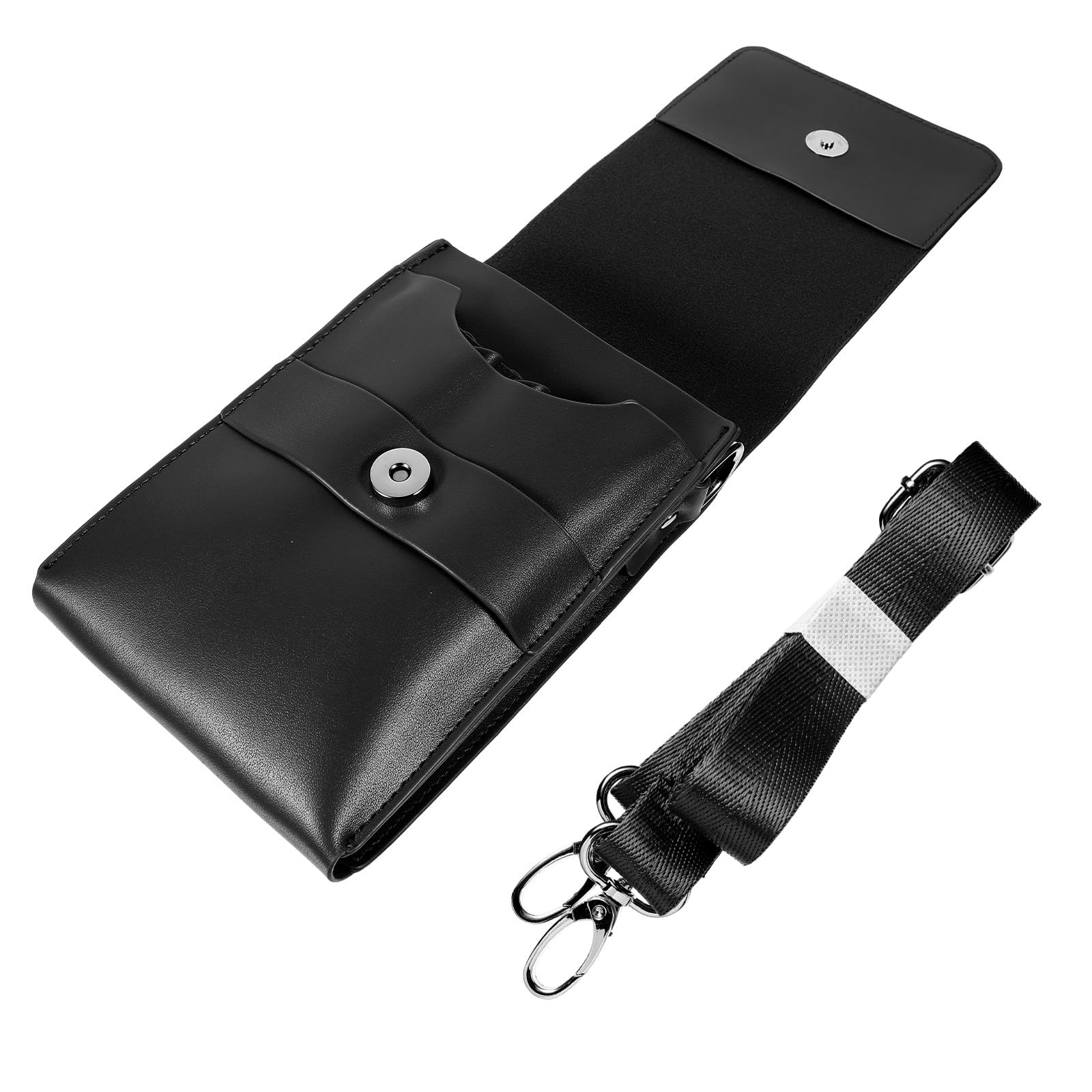 Artibetter Borsa in Pelle di Bovino Cintura Regolabile, Custodia per Forbici Professionale dal Grande Capacità, Stile Semplice per Domestico e Professionale