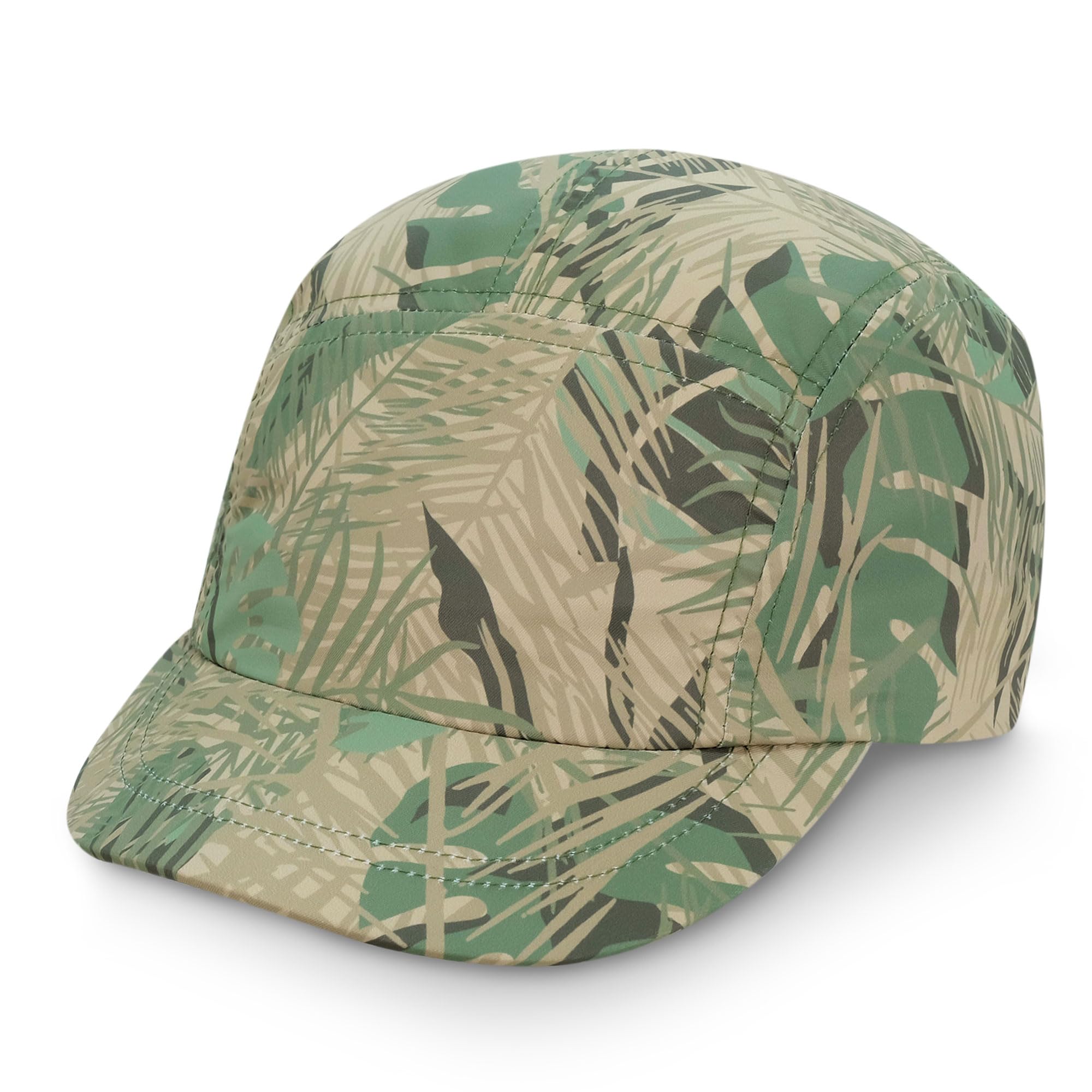JAN & JUL Boys' Quick Dry Sun Cap, Water Resistant Baby Sun Hat for Swimming (Jungle Safari, M: 3-24 Months)