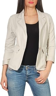 Amazon.es: Beige - Trajes y blazers / Mujer: Ropa