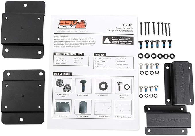 Parlantes Rockville 6.5" para Can-Am Maverick X3 con Paneles miniatura 8