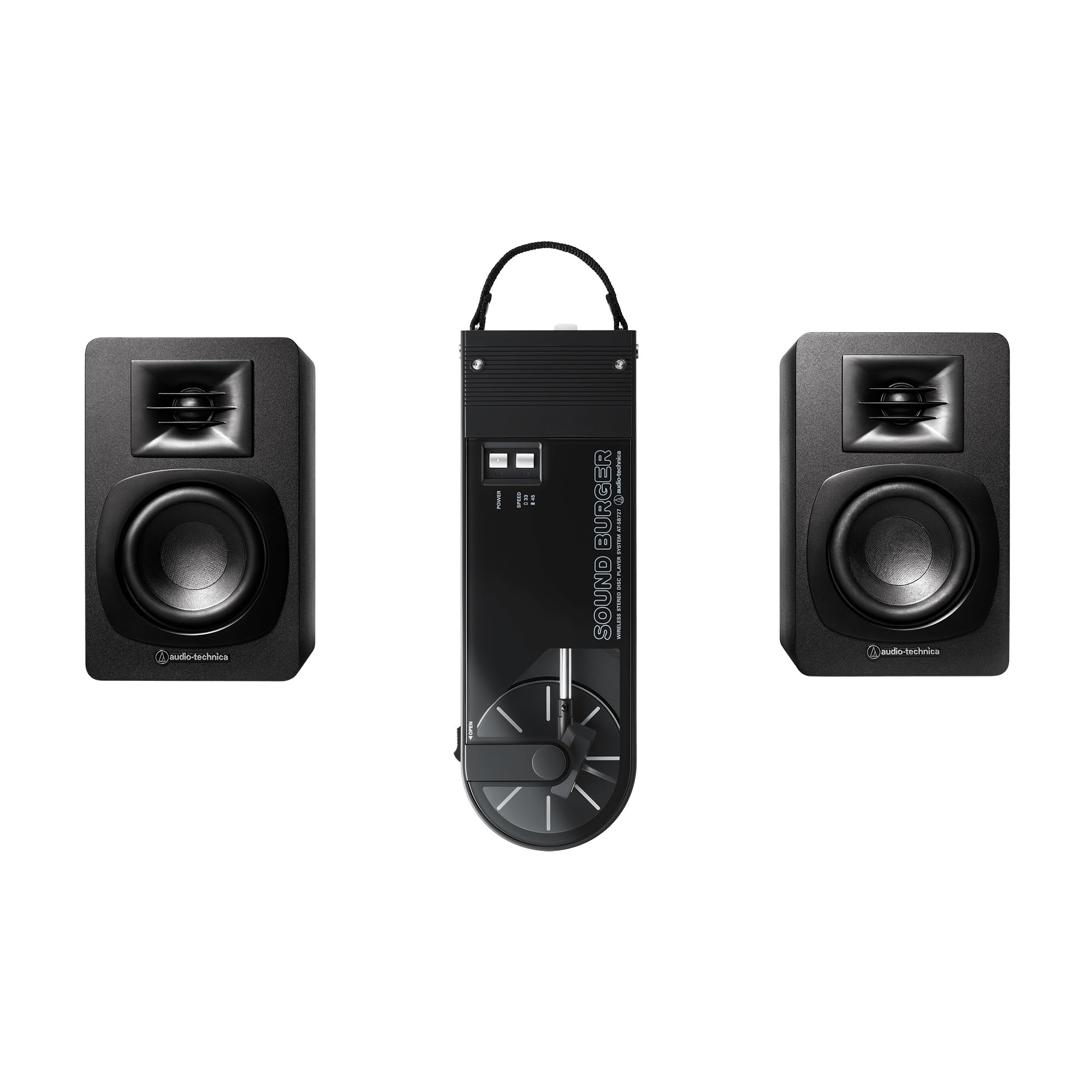 Amazon.co.jp: Audio-Technica ATSB727BKPK ターンテーブルスピーカー
