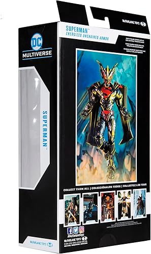 Miniatura 10 de McFarlane Toys DC Multiverse Superman - Armadura desencadenada energizada (etiqueta dorada) figura de acción de 7 pulgadas