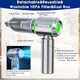 Wirelume aspirateur à Main sans Fil pour Voiture Puissant Aspiration cyclonique de 25 000 Pa Moteur sans balais Portable Rechargeable léger pour Poils d'animaux véhicule Maison - 4